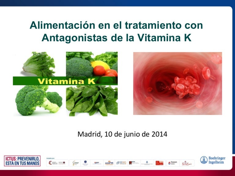 Alimentos ricos en vitamina k sintrom